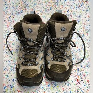 Merrell Women’s 7.5 Moab 2 Mid Waterproof Hiking Boot, color Brindle